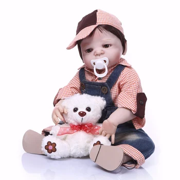 Yüksek kaliteli sert Silikon Vinil boy Bebekler 55 cm Doll Reborn Bebek pürüzsüz Peruk menino Gerçekçi juguetes Bebekler Oyuncaklar yatak zaman plamat