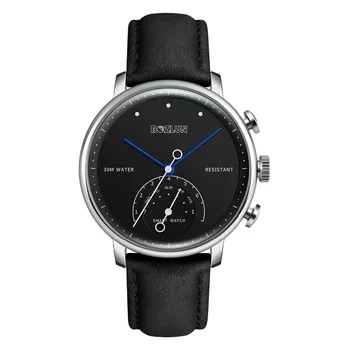 Yüksek qualitySmart İzle Adımsayar Etkinlik Tracker Smartwatch 30 M Su Geçirmez Deri Reloj İnteligente Destek Çağrı MSM Hatırlatma