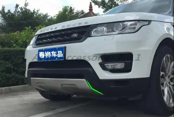Paslanmaz Çelik Araba Ön Arka Tampon koruyucu güvenlik Plaka Uyar Land Range Rover Sport 2016 2017 2018 2019