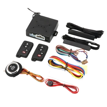 Araba Tek Tuşla Başlangıç Anti-Hırsızlık Sistemi PKE Anahtarsız Giriş Kiti Araba Ateşleme Başlangıç Anti-Hırsızlık Alarm Sistemi
