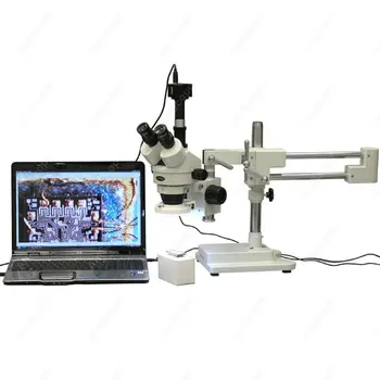 Trinoküler Stereo Mikroskop-AmScope Malzemeleri 3.5 X-90X LED Devre Muayene Trinoküler Zoom Stereo Mikroskop + 3MP Kamera