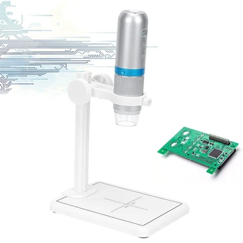 Dijital Mikroskop Wifi Taşınabilir USB Mikroskoplar Mini Ekran HD 1080 P 50-1000X Büyütme Zoom Telefon Mac Windows İçin