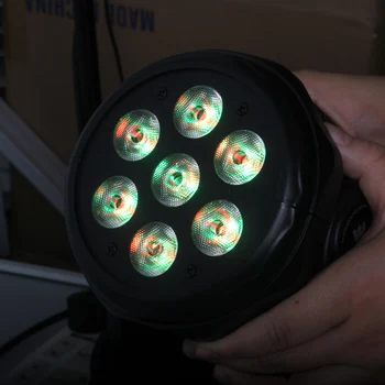 AUCD Mini 70 W RGBW tam renkli LED hareketli kafa lambası DMX disko topu spot DJ parti ışın projektör sahne gösterisi Par ışıkları LE-7E