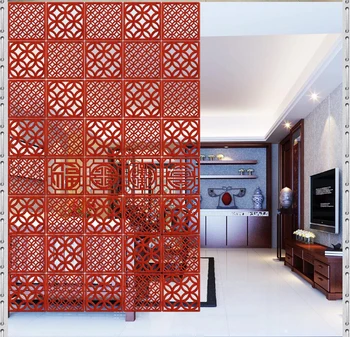 Asılı duvar panelleri şık mobil ahşap giriş oturma odası yatak odası otel restoran minimalist modern Çin oyma