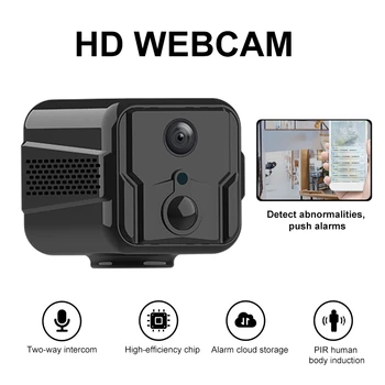HD Webcam Kablosuz 1080 P Ses Kamera Ofis Süpermarket Oturma Odası Açık Spor Bisiklet için Uygun