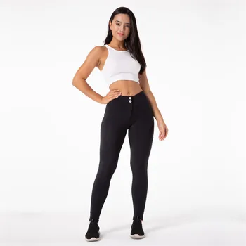 Shascullfites Lulu Atletik Tayt fitness pantolonları Bayan Siyah Spor Tayt Orta Bel Eğitim Tayt Bayan