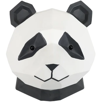 WU CHEN UZUN Geometri Panda Duvar Dekoratif Reçine Sanat ve Zanaat Ev Yatak Odası Odası Çalışma Dekorasyon Hayvanlar Duvar Asılı R2563
