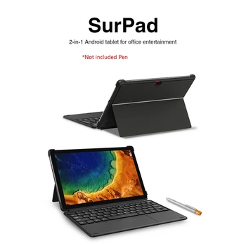 CHUWI Surpad Tablet + Klavye 10.1 İnç MT6771 4 GB + 128G Android 10.0 1920X1200 IPS 2.4 G / 5G Wifi BT5. 0 8MP Kamera Tablet