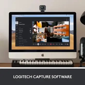 Logitech StreamCam Webcam 1080 P 60fps Akışı Web Kamera Buillt Mikrofon Web Cam Bilgisayar Masaüstü İçin