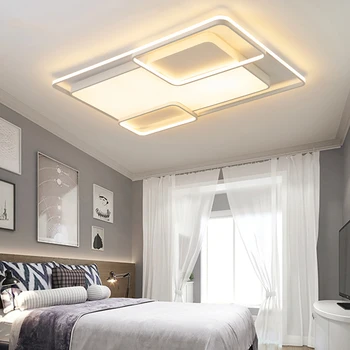 Ev dekor modern led tavan ışık oturma odası dekorasyon ultral-ince dikdörtgen minimal moda plafon odası için led ışıkları