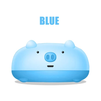 Sevimli Mini Pembe / Mavi Domuz Cep Termal Yazıcı Kablosuz Taşınabilir Cep Fotoğraf Etiket Memo Öğrenci Baskı Yazıcı 200 DPİ