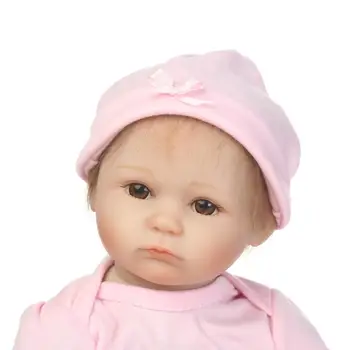 40 cm Bebe Realista Bebek Kız Bebek Oyun Arkadaşları Sevimli Pembe Prenses Tarzı Silikon Bebek Reborn Bebek Çocuk Doğum Günü Yeni Yıl Hediyeleri