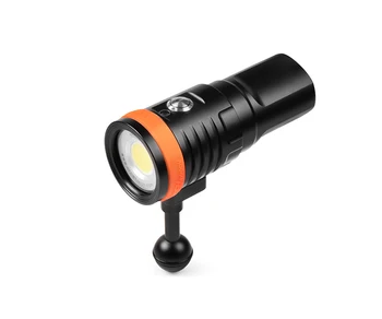 OrcaTorch D910V 5000 Lümen video ışığı su geçirmez CREE COB LED dalış Torch sualtı fotoğrafçılığı ışık dalış el feneri