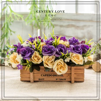Ücretsiz Kargo Sahte Çiçek Oturma Odası Dekoratif Süs Ofis Banyo Çiçek Malzemeleri Saksı Buketi Masa Dekorasyon