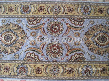 Ücretsiz kargo 2.5'x12 ' 160 Hattı farsça yün halı, el düğümlü farsça koşucu Oryantal el yapımı Farsça Halı karışık renkler