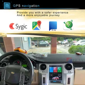Tesla tarzı Dikey ekran Android Land Rover Discovery 3 Için Araba Multimedya Oynatıcı GPS Navigasyon Radyo Kafa Ünitesi Otomatik Stereo