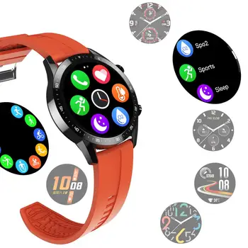 Akıllı saat Erkekler Kalp hızı ızleme IP67 Su Geçirmez Smartwatch Tam dokunmatik ekran Spor Spor bilezik Saatler Erkekler İçin