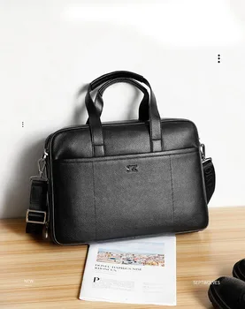Septwolves marka erkek çanta hakiki deri çanta omuz çantaları ış erkek evrak çantası laptop çantası