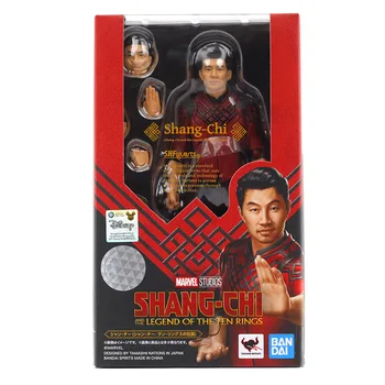 15 cm Hakiki SHF Disney Shang-Chi ve On Yüzükler Kung Fu Ustası Shang-Chi Action Figure Mdole oyuncaklar childre için