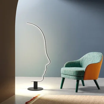 Oturma odası yatak odası için modern tasarımcı yüksek kaliteli zemin lambası