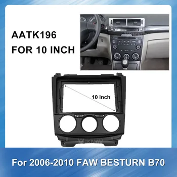 2 Din Araba Radyo Stereo yüz plaka çerçevesi için FAW urn X70 2006-2010 Araba DVD Oynatıcı paneli dash montaj kiti plastik Kurulum