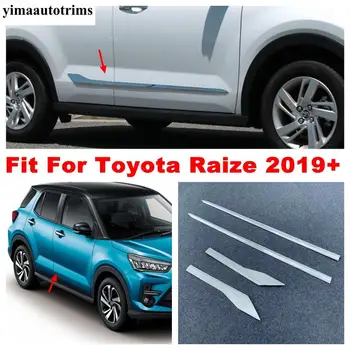Yan Kapı Vücut Kalıp Dekorasyon Kapak Trim ABS Krom Dış Tamir Kiti Aksesuarları Toyota Raize 2019-2021 Için