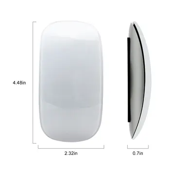 Apple Macbook için Bluetooth 5.0 Kablosuz Fare Sihirli Ark Dokunmatik 1600 DPI Ultra Ince Şarj Edilebilir Bilgisayar Fareler