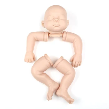 20 İnç Yeniden Doğmuş Kiti Uyku CuteBaby Charlotte Gerçekçi Yumuşak Vinil Silikon Gerçek Dokunmatik DIY Bitmemiş Bebek Takım Elbise Parçaları Bebe Reborn