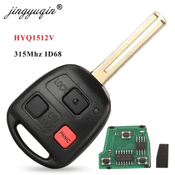 Jingyuqin 5 adet 3 Düğmeler Uzaktan Araba Anahtarı Fob Için HYQ1512V 4D68 Çip 315 MHz Lexus Için GX470 LX470 2003-2008