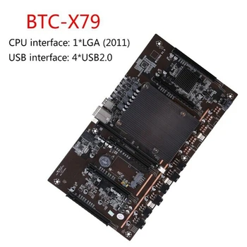 X79 H61 BTC Madencilik Anakart ile E5 2609 CPU + RECC 4G DDR3 Ram + 120G SSD + Anahtarı Kablo Desteği 3060 3070 3080 GPU