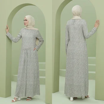 Ramazan Müslüman Elbise Kadın Başörtüsü Yeni Gelenler Abaya Türkiye Dubai Abayas İslam Giyim Desen Kaftan Büyük Boy Vestido