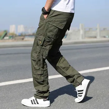 Pantolon Hiphop Kargo Streetwear Erkekler ıçin rahat Pamuk Iş Pantolon Erkek Pantolon Hip Hop Kore Joggers Adam Giyim Artı Boyutu