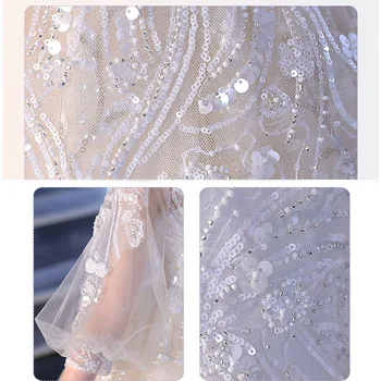 Shining Prenses Tül Scoop Çiçek Kız Elbise Çocuk İlk Communion Elbise Balo Düğün Parti Elbise Pist Göster Pageant