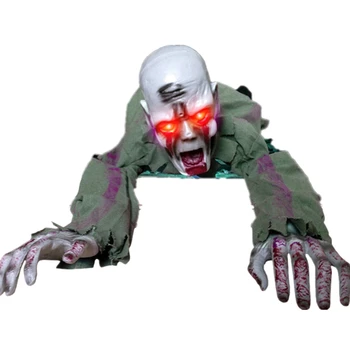 Cadılar Bayramı sürünen zombi Prop animasyonlu korku perili ev partisi zemin dekor