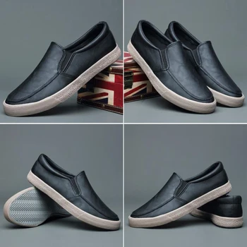 2021 Yeni Kore Tarzı Rahat Vulkanize Ayakkabı Sonbahar Moda Yumuşak Alt Düşük Üst Loafer'lar Gençlik Eğilim Tüm Maç Düz M20080