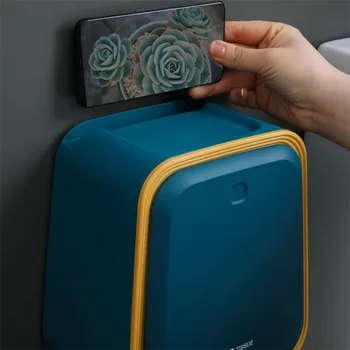 Sıhhi Kağıt Nox tuvalet kağıdı Havlu Depolama Raf Tuvalet Ev Delik Ücretsiz Duvar Asılı Yaratıcı Emme Kutusu Rulo Kağıt Tüp