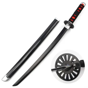 Iblis Slayer Cosplay Ahşap Kılıç 75 cm Kısa Tarzı Şeytanın Bıçak Bıçak Silah Samuray Kılıcı Ninja Katana Prop Oyuncaklar Hediyeler İçin