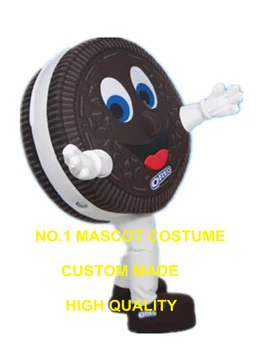 Çikolatalı Kurabiye Maskot kostüm yetişkin boyutu yüksek kaliteli reklam çerez bisküvi tema anime cosplay kostümleri karnaval 2970