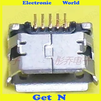 10000 Mikro pins ile Lehim Ortak Anne Fiş Mikro USB 5 p MİNİ USB DIP pins 6.4 mm aralığı