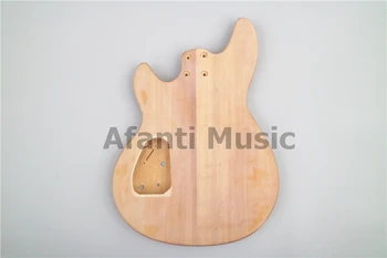 Afanti Gitar Kiti Vücut Yarı-bitmiş Bitmemiş Kısmı Boyun Müzik DIY Elektrik Guitarra Kiti (ATM-002)