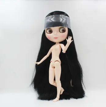 Ücretsiz Kargo büyük indirim RBL-836J DIY Çıplak Blyth doll doğum günü hediye kız için 4 renk büyük göz bebek ile güzel Saç sevimli oyuncak