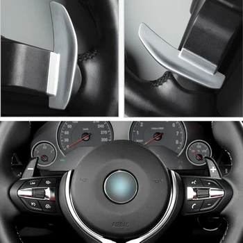 Direksiyon Paddle Shift Uzatma Kapak Trim Için BMW M Serisi M2/M3/M4/M5/M6,X5M / X6M Karbon Fiber Shifter Pad Şerit