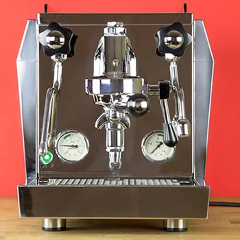 Yarı-otomatik espresso kahve makinesi Döner pompa otomatik su giriş Ticari büyük kapasiteli kahve makinesi 220 v