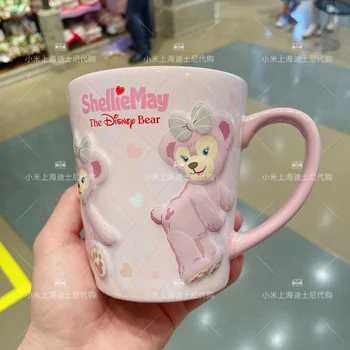 Shanghai Disney Duffy ayı Shirley Mei Yıldız Dalu tavşan karikatür seramik kupa üç boyutlu su bardağı kahve fincanı