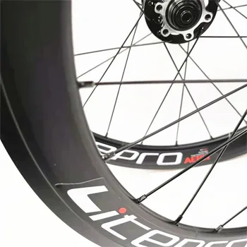 Litepro AERO 16 İnç 349 V Disk Fren Katlanır Bisiklet 11 Hız BMX Bisiklet 30mm Jantlar Tekerlek 4 Mühürlü Rulman Alaşım Jantlar