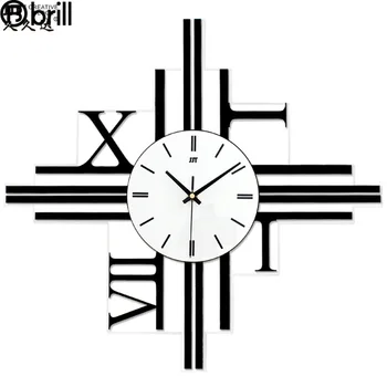 Yaratıcı Lüks duvar saati Modern Tasarım Akrilik Saat Dijital Saatler Duvar Ev Dekor Oturma Odası Horloge Relogio De Parede Hediye