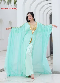 Oryantal Dans Compeititon Kostüm Elbise Haligi Robe Basra Körfezi Saç Fiske 2021 Yeni Khaleegy Robe Performans Giyim Oryantal