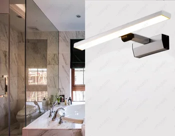 7W SMD 3528 LED Duvar Aplikleri Geri Çekilebilir Lamba Armatürü Mağaza Banyo Aynası Işığı