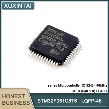 10 Adet / grup STM32F051C8T6 STM32F serisi Mikrodenetleyici IC 32-Bit 48 MHz 64KB (64 K x 8) FLAŞ
