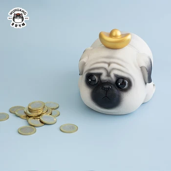 Para tasarrufu banka oyuncaklar şekil komik şanslı Kedi köpek Anime Modeli